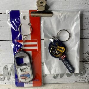 🆕Puerto Rico volkswagen beer opener with light & handmade guirro 🔑 key chain